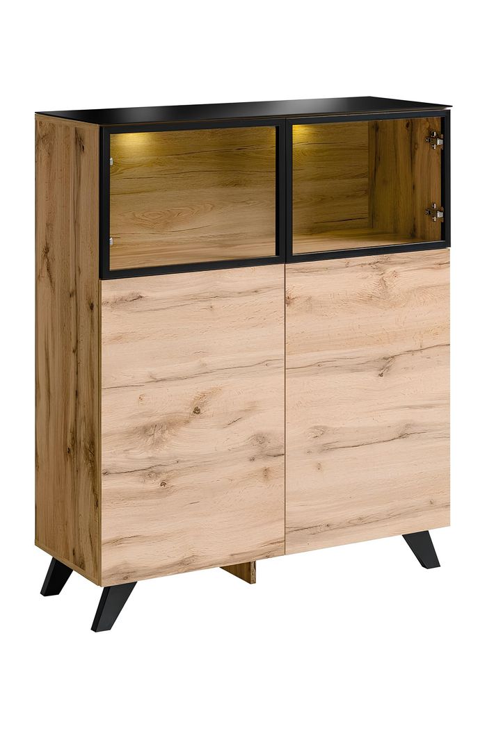Vitrine Wohnzimmer Möbel Schrank Holz Einrichtung Luxus Modern Design