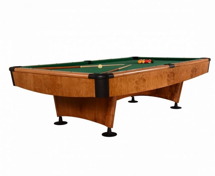 Massiver Brauner Billardtisch aus Holz mit stilvollem Design