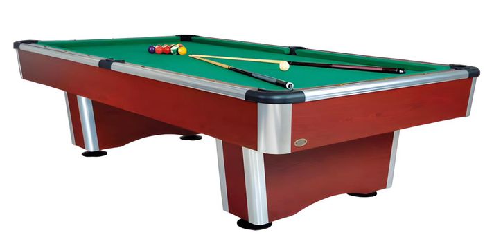 Pooltisch Braun Billardtisch Spieltisch Freizeittisch Spieloberfläche 9ft