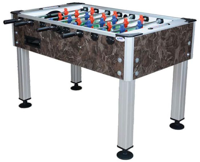 Hochwertiger brauner Aluminium-MDF Tischkicker im modernen Design