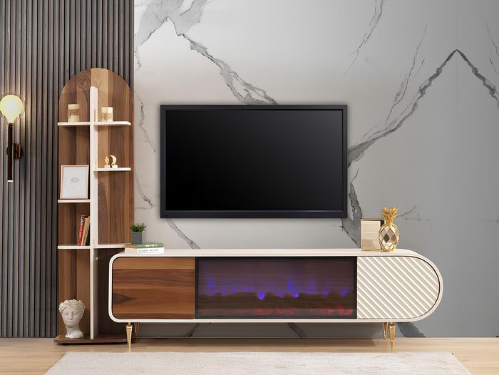 TV Ständer RTV Lowboard Regale Sideboard Tisch Modern Weiß Luxus Neu
