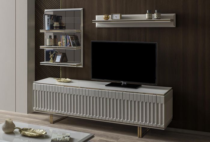 Luxus tv -Ständer Wohnzimmer rtv Lowboard Sideboard Kommode Wohnwand Modern Neu