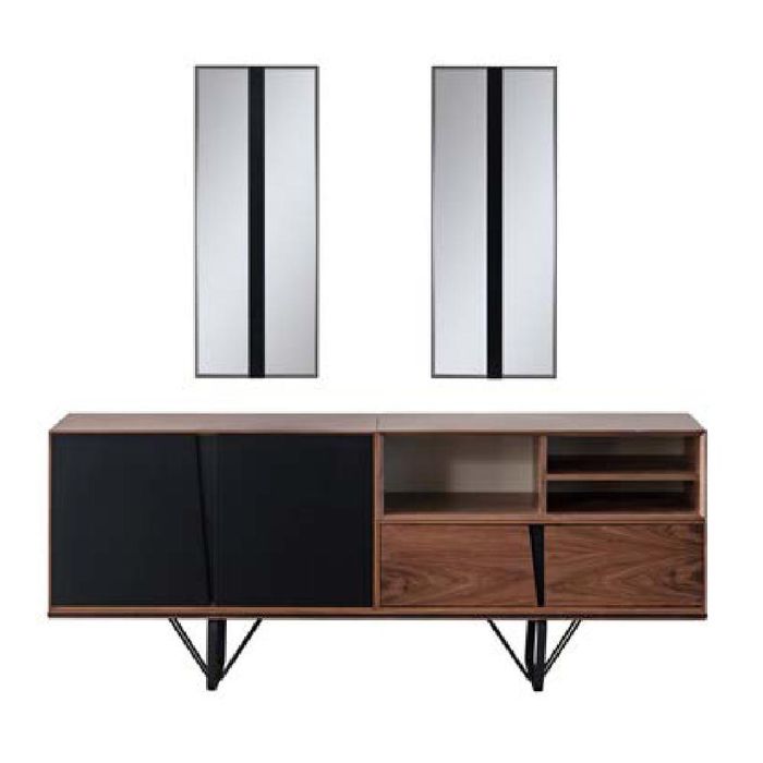 Holzschrank Kommode Sideboard Schrank Anrichte Braun Holz Esszimmer