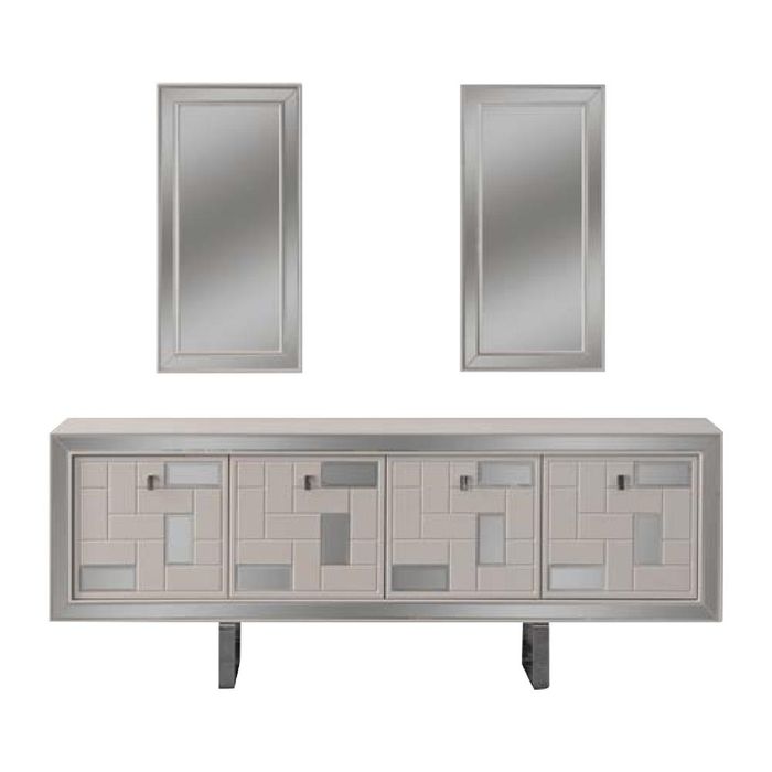 Weiß Anrichte Sideboard Schrank Kommode Holzschrank Holz Esszimmer