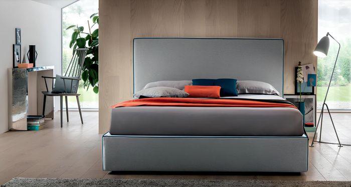 Luxus Betten Textil Hotel Polster Sitz Textil Italien Designer Bett Schlafzimmer