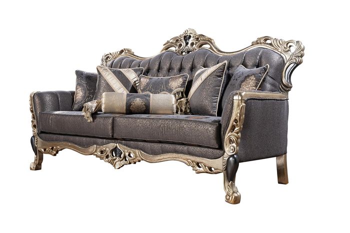 Luxus Sofa 3-Sitzer Stof Wohnzimmer Klassisch Design Sofas Polster Couchen Neu