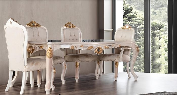 Tisch Esszimmertisch Esstisch Esszimmer Holz Tische Barock Ess Luxus Möbel Neu