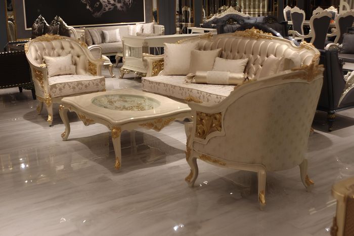 Premium Wohnzimmer Sofa Luxuriöse Sessel modernen Sessel Sofagarnitur Neu
