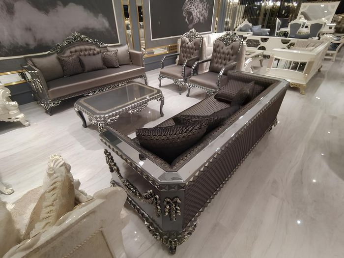 Luxuriöse dreisitzer Sofa modernen 3 Sitzer Stilvolle Sofa 3 Sitzer Braun