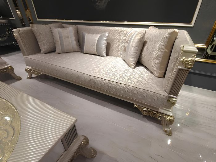 Aufwendig Wohnzimmer Sofa 3 Sitzer Wohnzimmer Möbel Deluxe Sofa Beige Neu