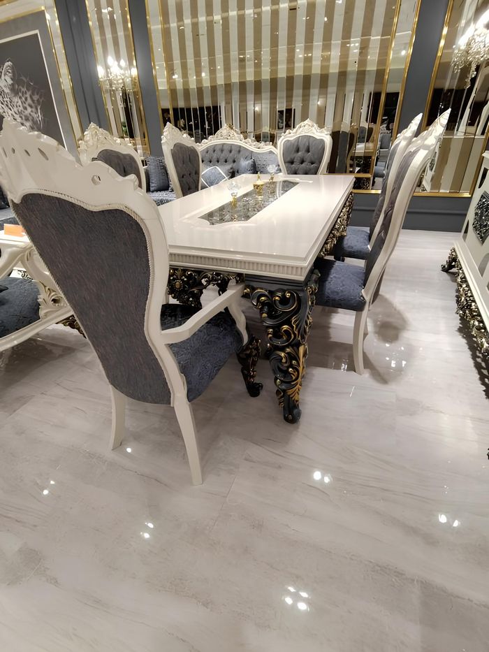 Elegantes Esszimmer Esstisch Luxuriöses Tisch Glamouröses Esstisch Neu