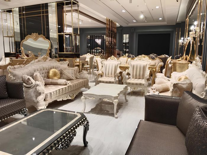 Exklusives Wohnzimmer Sofagarnitur Set Hochwertigen Sofas Elegante Sesseln