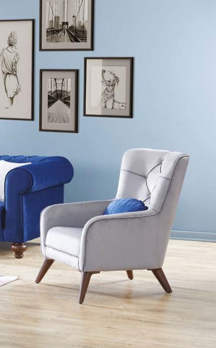 Design Sessel Modern Lehn Textil Luxus Klassische 1 Sitzer Möbel Einsitzer Neu