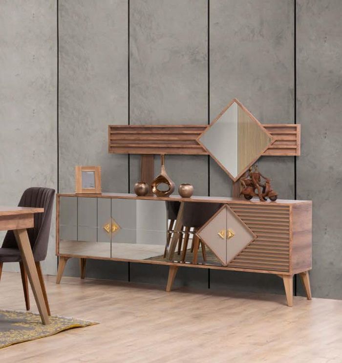 Kommode Anrichte Sideboard Braun Sideboards Massiv Holz Schrank Möbel Kommoden