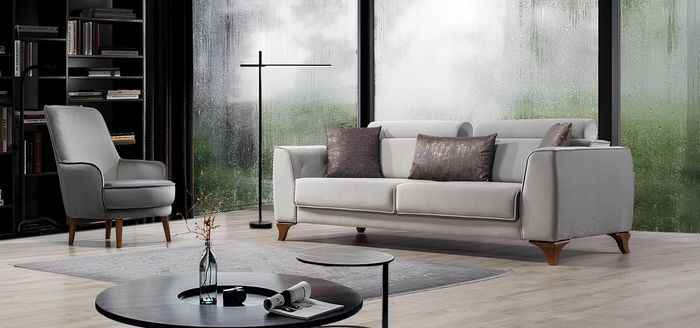 Sitzgarnitur Couch 3+1 Sitz Garnitur Design Sofas Sofa Barock Polster Sessel