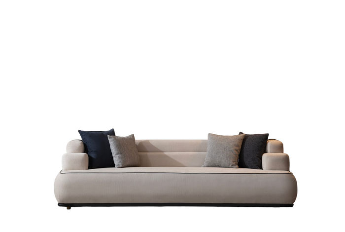 Dreisitzer Polstermöbel Couch Couchen Sitzpolster 255cm Wohnlandschaft Sofa