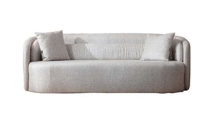 Dreisitzer Polstermöbel Couch 220cm Wohnlandschaft Sofa Sitzpolster