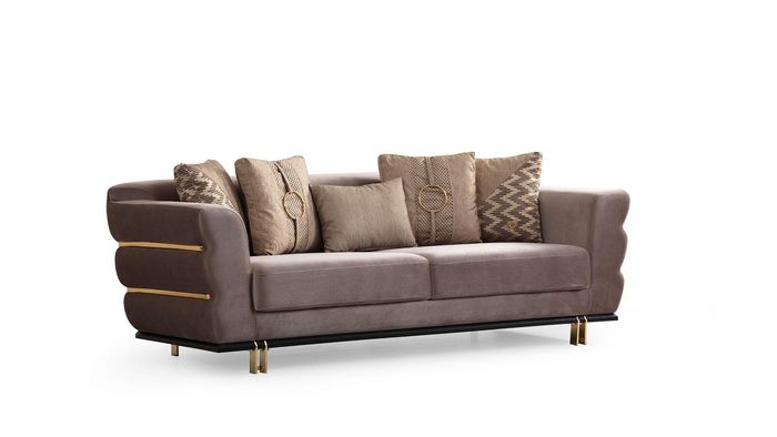 Dreisitzer Polstermöbel Couch Sofa Couchen Sitzpolster 230cm Wohnlandschaft
