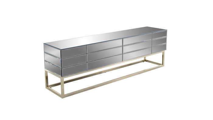 Luxus TV-Ständer Wohnzimmer Modern Designer Möbel Holz LOWBOARD Neu