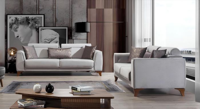Luxus Sofagarnitur 3+3 Sitzer Garnitur Design Sofas Sofa Couch Polster Design