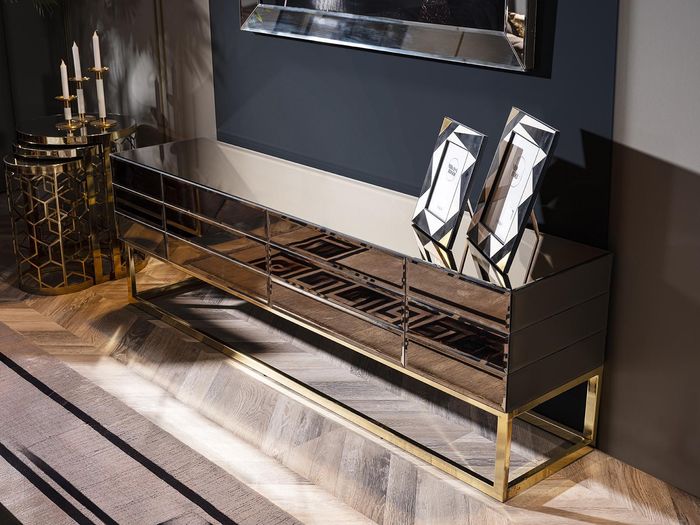 Wohnzimmer RTV TV-Ständer Luxus Lowboard Sideboard Modernes Design