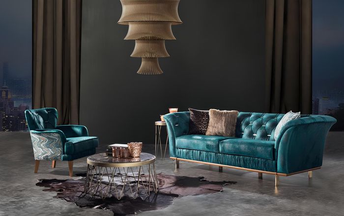 Wohnzimmer Sessel Luxus Design Polstermöbel Einsitzer Polstersessel Neu