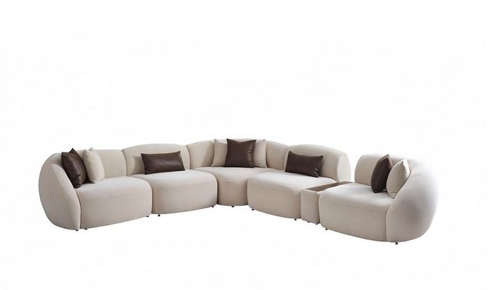Wohnlandschaft Eckcouch Ecklounge Polsterecke Ecksofa Design Sofa Couch 345x320