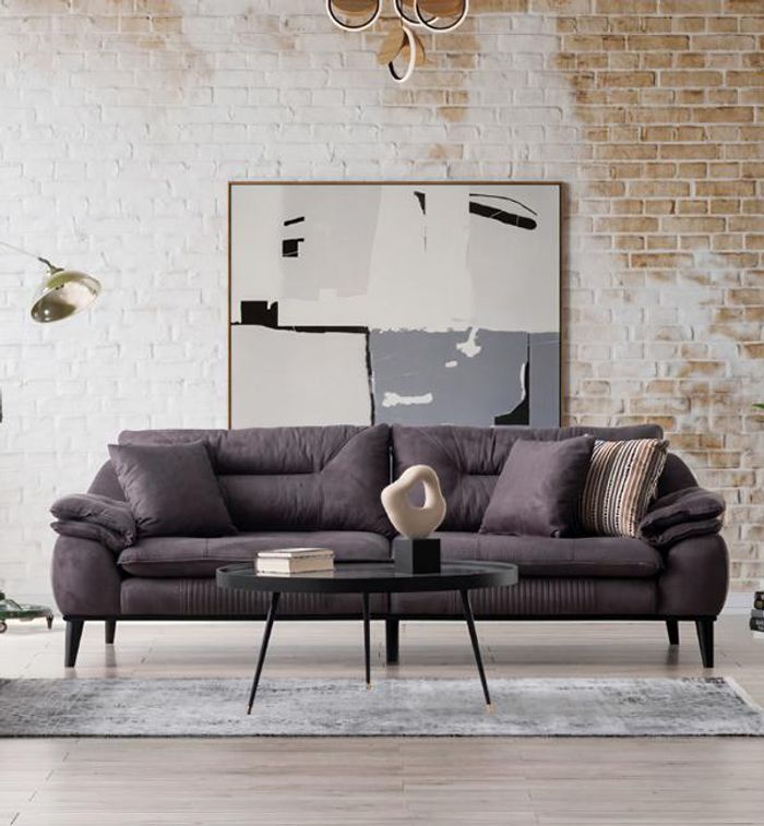 Dreisitzsofa Wohnzimmersofa Gemütliches Dreiersofa Komfort Moderne Couch Relax