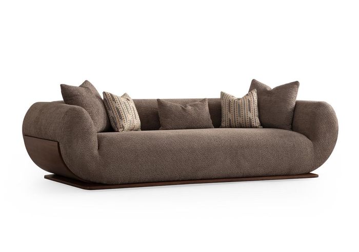 Sofa 3 Sitz Stoff Dreisitzer Sofas Luxus Wohnzimmer Modern Stoff Möbel Neu