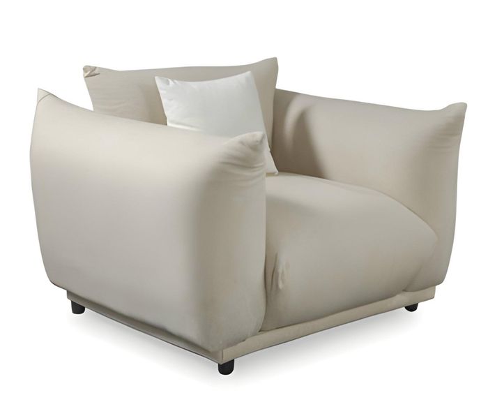 Weiche Sessel Relaxsessel Einzelsessel Bequem Loungesessel Weiß Modern