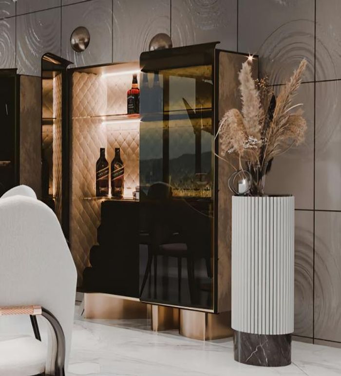 Vitrine Schöne Rote Glas Schrank Vitrinen Holz Glas Wohnzimmer Modern Luxus Neu