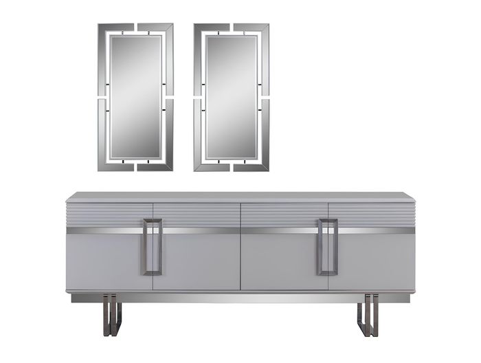 Neuheit Esszimmer Set Besteht aus 3tlg. Modern Anrichte und 2x Spiegel