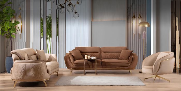 Sofagarnitur 3 2 1 Sitzer Set Design Sofa Polster Couchen Modern Luxus