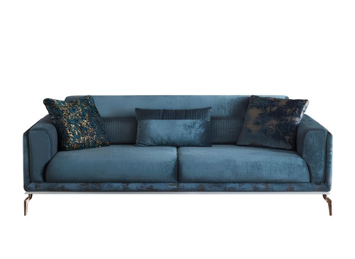 Modern Sofa 3 Sitzer Luxus Grün Design Möbel in Wohnzimmer Couchen 235cm