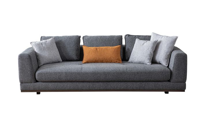 Sofa 3 Sitzer Modern Möbel Weiße Wohnzimmer Luxus 243 cm Dreisitzer