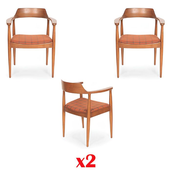 Sessel Set Garnitur 2x Polster Sitzer Klassische Sitz Polster Textil Fernseh Neu