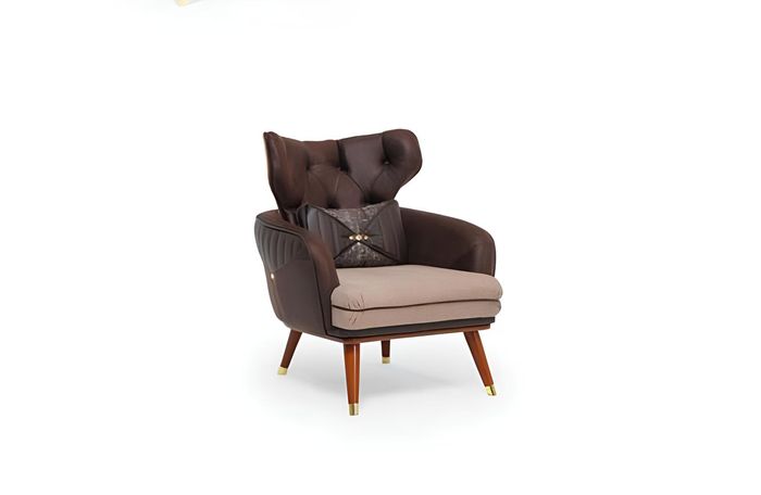 Einsitzer Sofa Couch Sessel Ohrensessel Polster Möbel Fernseh Relax
