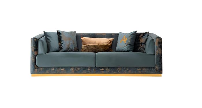 Grüne Dreisitzer Couch Sofa Möbel Polster Einrichtung Couchen Sofas Neu