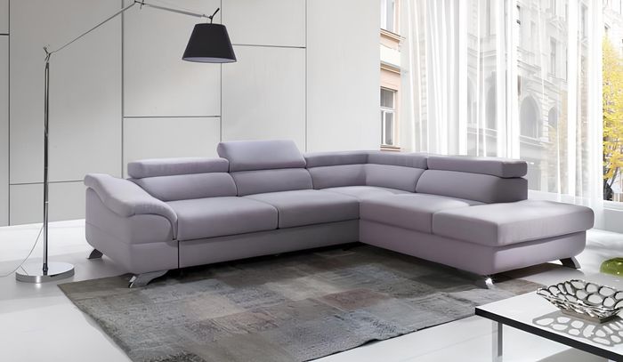 Ecksofa mit Bettfunktion Wohnlandschaft Sofa Ecksofa Couch Ecke Polster Garnitur