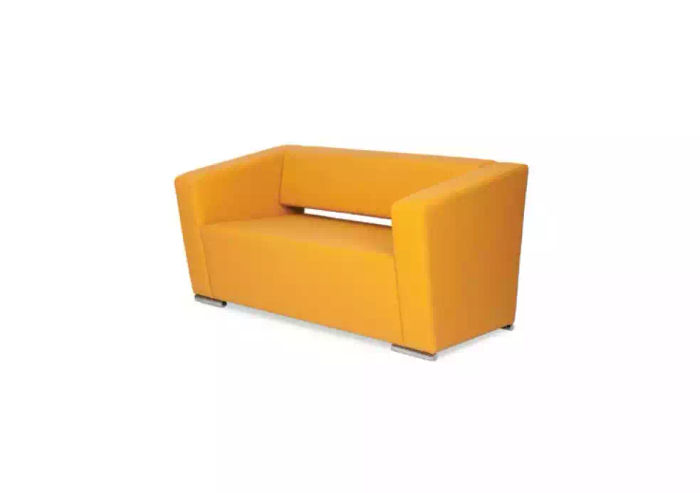 Gelbes Sofa Luxus Zweisitzer Couch Büro Office Einrichtung Textilmöbel