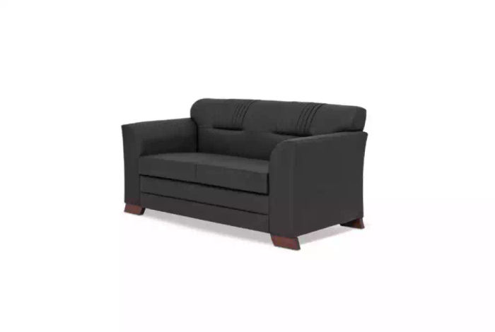 Schwarzer Zweisitzer Moderne Office Möbel Polster Sofas Arbeitszimmer
