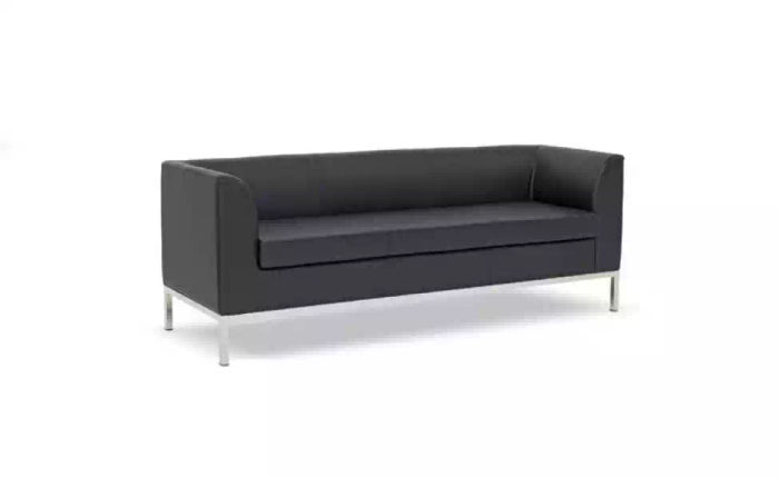 Schwarzer Polster Dreisitzer Luxus Neue Möbel Arbeitszimmer Textilsofas