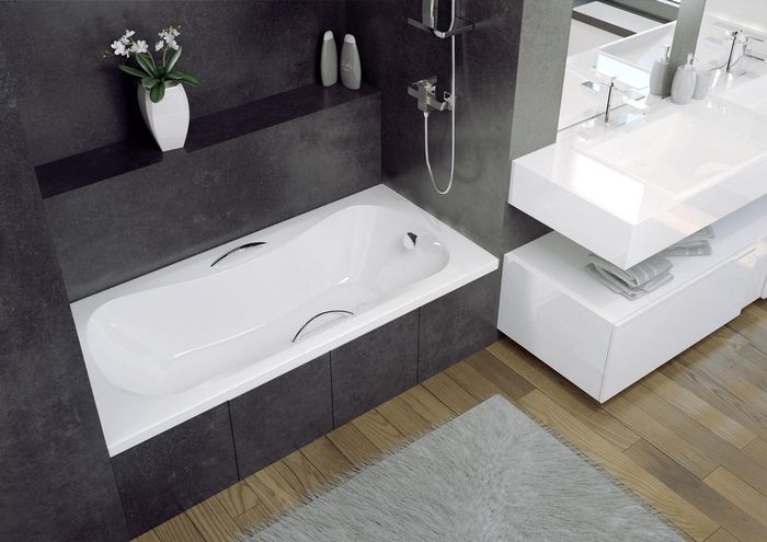 Badewanne Eckwanne Eck 150*70 cm Acrylwanne Wanne Bad Eckbadewanne Wannen Weiß