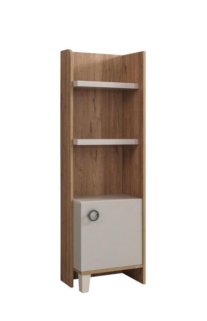 Elegantes braunes Bücherregal aus Holz für Wohnzimmer und Büro