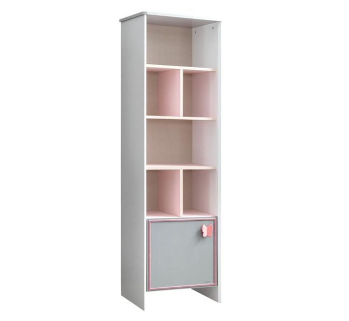 Bücherregal Weiß Regal Schrank Holz für Kinderzimmer Jugendzimmer Möbel Modern