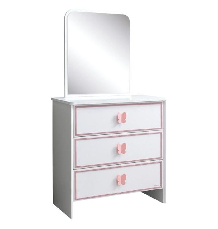Kommode in Schlafzimmer Modern Elegante Kommode Holz Weiß Möbel Top-Qualität