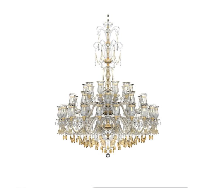 Schicker Kronleuchter Wohnzimmer Kristall Lüster Designer Pendelleuchter