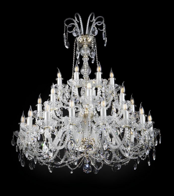 Kristall Kronleuchter Lampe Deckenleuchte Luster Hängeleuchte Bohemia Leuchte