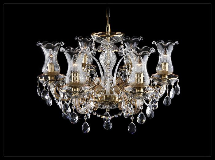 Kronleuchter Leuchte Lampe Luster Kristall Lampen Deckenleuchte Leuchter Bohemia