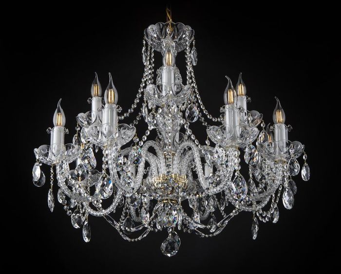 Lampe Hänge Kronleuchter Leuchte Decken Leuchten Bohemia Luster Kristall Lampen